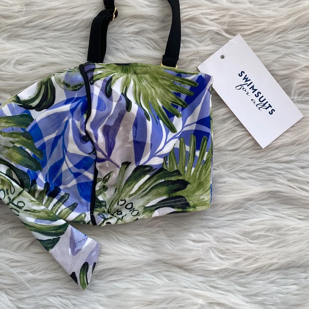 Swimsuits For All | Palm Leaf Bikini Top